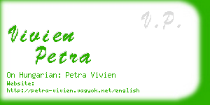 vivien petra business card